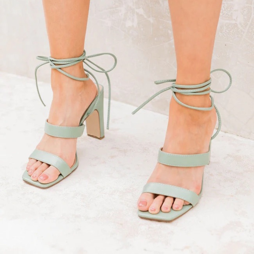 Pink lily Allie heels